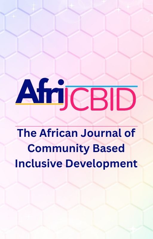 					View Vol. 1 No. 1 (2026): The African Journal of Community Based Inclusive Development
				